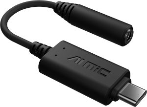 ASUS Ai Noise-Canceling Mic Adapter | Built-in Artificial Intelligence Isolates Background Noise, Enhance Voice Clarity | Improve Quality of Conference Calls, Music | Supports USB-C & USB 2.0-3.5 mm - Zapcart Technology Qatar