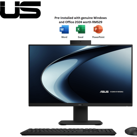 ASUS AIO V440 23.8" [V440VA-KWPC003WS/V440VA-KBPC023WS] - (i3-1315U, 8G, 512G, W11, 3Y OSS, H&S, WL Keyboard & Mouse) - Zapcart Technology Qatar