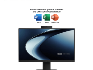 Asus AIO VM640KA-BPC005WS 23.8" FHD All-In-One Desktop PC Black (AI 5 330, 16GB, 512GB SSD, ATI, W11, HS+M365) - Zapcart Technology Qatar