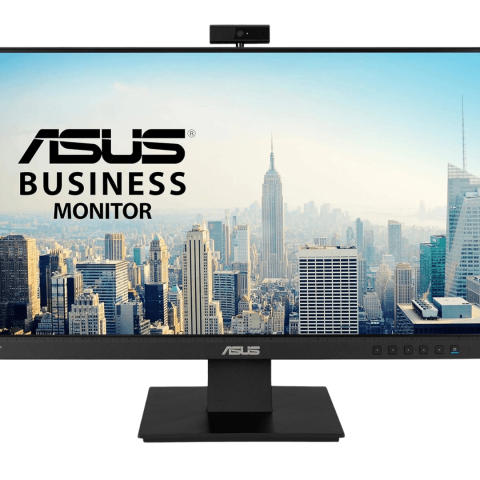 ASUS BE24EQK 23.8” Business Monitor Black (1080P Full HD IPS, Eye Care, DisplayPort HDMI, Frameless, Built-in Adjustable 2MP Webcam, Mic Array, Stereo speaker, Video Conference) - Zapcart Technology Qatar