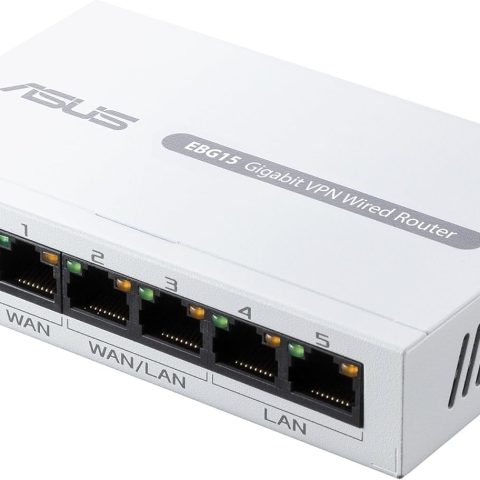 ASUS ExpertWiFi EBG15 Gigabit VPN Wired Router, up to 3 WAN ethernet Ports + 1 USB WAN, IPS Intrusion Prevention, Layer 7 Firewall, Commercial-Grade Network Security, Remote Management with App - Zapcart Technology Qatar