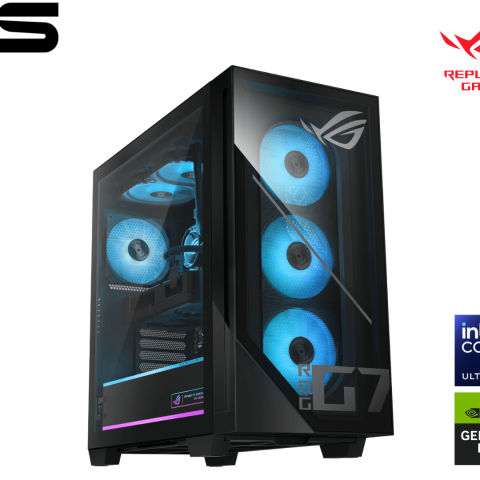 ASUS G700TF-7265KF279W Gaming Desktop Black (CU7-265KF, 32GB D5, 1TB PCIe, NV RTX5070 12GB, KB/MOUSE, W11, 3 YRS ONSITE) - Zapcart Technology Qatar