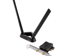 ASUS PCE-BE92BT WiFi 7 PCI-E Adapter with 2 external antennas and magnetized base - Zapcart Technology Qatar