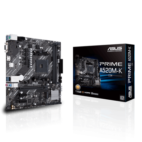 ASUS PRIME A520M-K/CSM AMD A520 (Ryzen AM4) micro ATX Motherboard - Zapcart Technology Qatar