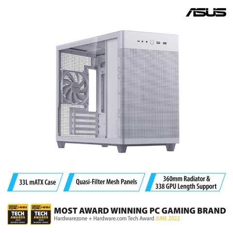 ASUS Prime AP201 Tempered Glass MicroATX Case - Zapcart Technology Qatar