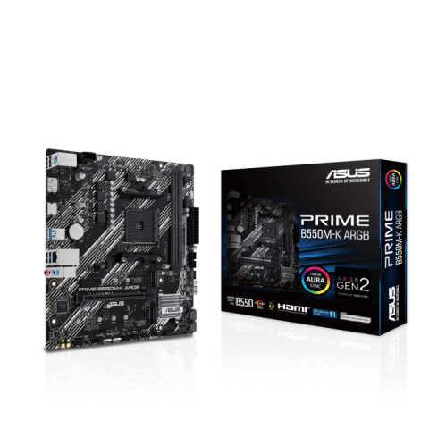 ASUS PRIME B550M-K ARGB AMD B550 (Ryzen AM4) mATX Motherboard - Zapcart Technology Qatar