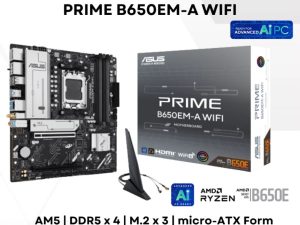 Asus PRIME B650EM-A WIFI Micro-ATX Motherboard - Zapcart Technology Qatar