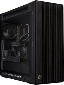 ASUS ProArt PA602 Wood Edition - Tempered Glass Panel E-ATX case, 420 mm Radiator Support, 1x 140 mm + 2X 200 mm pre-Installed Fans, Power Lock Latch, Tool-Less PCIe mounting, USB 20Gbps Support - Zapcart Technology Qatar