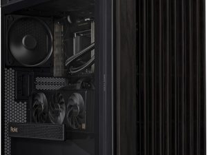 ASUS ProArt PA602 Wood Edition - Tempered Glass Panel E-ATX case, 420 mm Radiator Support, 1x 140 mm + 2X 200 mm pre-Installed Fans, Power Lock Latch, Tool-Less PCIe mounting, USB 20Gbps Support - Zapcart Technology Qatar