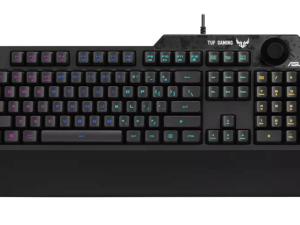 ASUS RA04 TUF GAMING K1 RGB Gaming Keyboard (Programmable, Onboard Memory, Dedicated Volume Knob, Aura Sync RGB & Side Lighting, Detachable Wrist Rest, Spill-Resistant, Highly Durable) - Zapcart Technology Qatar