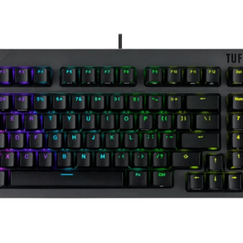 ASUS RA07 TUF Gaming K3 Gen II Keyboard (Compact 97-Key, Optical-Mechanical RGB (Linear) switches, Silicone-Gasket Mount, dampening Foam, IP57 Waterproofing, a Detachable top Plate, and Aura Sync) - Zapcart Technology Qatar
