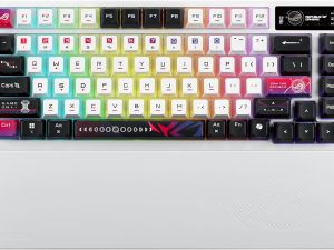 ASUS ROG M704 Azoth X Snow 75% Custom Gaming Keyboard (Hot-swappable ROG NX V2 Mechanical Switches, dye-Sublimated and semi-Translucent keycaps) - Zapcart Technology Qatar