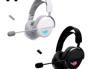 ASUS ROG Pelta Wireless Gaming Headset (BT, ROG SpeedNova 2.4GHz, USB-C, Lightweight 309g, 50mm ROG Titanium-Plated Drivers, 10mm Super-Wideband Mic, RGB, 70HR Battery, for PC, Switch, PS5) - Zapcart Technology Qatar