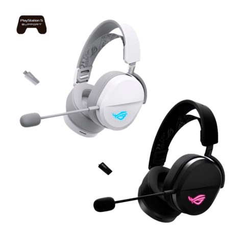 ASUS ROG Pelta Wireless Gaming Headset (BT, ROG SpeedNova 2.4GHz, USB-C, Lightweight 309g, 50mm ROG Titanium-Plated Drivers, 10mm Super-Wideband Mic, RGB, 70HR Battery, for PC, Switch, PS5) - Zapcart Technology Qatar