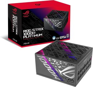 ASUS ROG Strix 1000W Platinum (Fully Modular Power Supply, 80 Plus Platinum Certified, ATX 3.1, Cybenetics Lambda A+, GaN MOSFET, GPU-First Intelligent Voltage Stabilizer) - Zapcart Technology Qatar