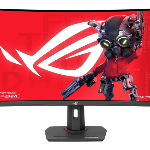 ASUS ROG Strix 32” 1440P USB-C Curved HDR Gaming Monitor (XG32WCS) - QHD, 180Hz, 1ms, Fast VA, Extreme Low Motion Blur Sync, FreeSync, DisplayWidget, Tripod Socket, AI Technology - Zapcart Technology Qatar
