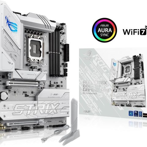 ASUS ROG Strix B860-A Gaming WiFi ATX Motherboard, Advanced AI PC-ready, 14+1+2+1 power stages, DDR5 slots, PCIe 5.0, four M.2 slots, WiFi 7, AI Networking II, Aura Sync RGB Lighting - Zapcart Technology Qatar