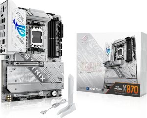 ASUS ROG Strix X870-A Gaming WiFi AMD AM5 X870 ATX Motherboard 16+2+2 Power Stages, Dynamic OC Switcher, Core Flex, DDR5 AEMP, WiFi 7, 4X M.2, PCIe® 5.0, Q-Release Slim, USB4®, AI OCing & Networking - Zapcart Technology Qatar