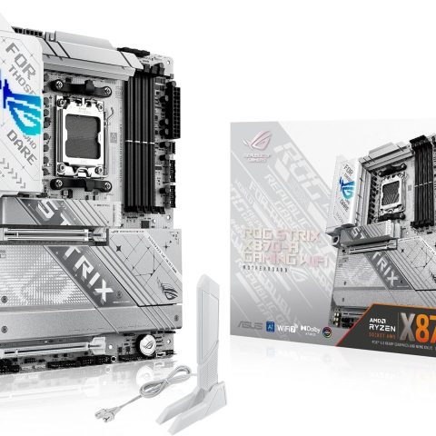 ASUS ROG Strix X870-A Gaming WiFi AMD AM5 X870 ATX Motherboard 16+2+2 Power Stages, Dynamic OC Switcher, Core Flex, DDR5 AEMP, WiFi 7, 4X M.2, PCIe® 5.0, Q-Release Slim, USB4®, AI OCing & Networking - Zapcart Technology Qatar