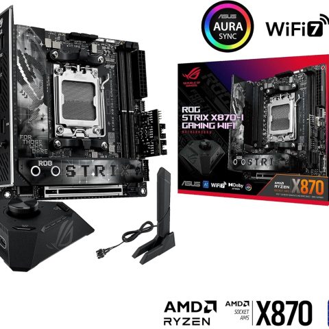 Asus ROG STRIX X870-I GAMING WIFI AMD AM5 X870 Mini ITX Motherboard - Zapcart Technology Qatar