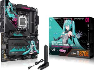 Asus ROG Strix X870E-H Gaming WiFi7 Hatsune Miku Edition AMD X870E ATX Motherboard - Zapcart Technology Qatar