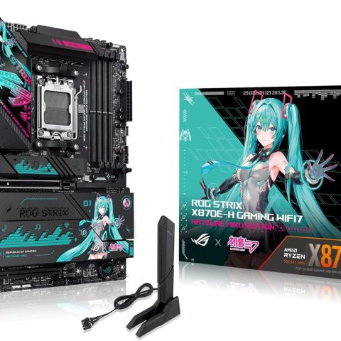 Asus ROG Strix X870E-H Gaming WiFi7 Hatsune Miku Edition AMD X870E ATX Motherboard - Zapcart Technology Qatar