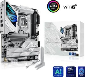 ASUS ROG STRIX Z890-A GAMING WIFI Z890 LGA 1851 ATX motherboard, Intel® Core™ Ultra Series 2 Ready, Advanced AI PC-ready, 16+2+1+2 stages, DDR5, WiFi 7, 2.5G, 5x M.2, Thunderbolt™ 4, USB Type-C, AI OC - Zapcart Technology Qatar
