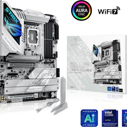 ASUS ROG STRIX Z890-A GAMING WIFI Z890 LGA 1851 ATX motherboard, Intel® Core™ Ultra Series 2 Ready, Advanced AI PC-ready, 16+2+1+2 stages, DDR5, WiFi 7, 2.5G, 5x M.2, Thunderbolt™ 4, USB Type-C, AI OC - Zapcart Technology Qatar