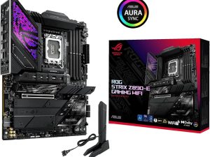 ASUS ROG Strix Z890-E Gaming WiFi Intel® Z890 LGA 1851 ATX Motherboard, Advanced AI PC-Ready, 18+2+1+2 Stages, DDR5, WiFi 7, 7X M.2, Thunderbolt™ 4, USB Type-C®, AI Overclocking, Cooling & Networking - Zapcart Technology Qatar