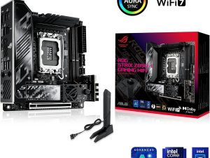 ASUS ROG STRIX Z890-I GAMING WIFI Intel® Z890 LGA 1851 Mini-iTX motherboard, Intel® Core™ Ultra Series 2 Ready, Advanced AI PC-ready, 10+2+1+1 stages, DDR5, WiFi 7, 2x M.2, Thunderbolt™ 4, USB Type-C - Zapcart Technology Qatar