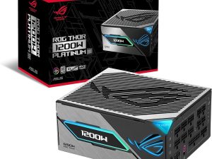 ASUS ROG Thor 1200W Platinum III Gaming Power Supply (GaN MOSFET, Aura Sync RGB, ATX 3.1 Compatible, PCIe 5.0 Ready, Magnetic OLED Display, Turbo Mode, GPU-First, 80+ Platinum Certification) - Zapcart Technology Qatar