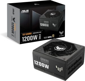 ASUS TUF Gaming 1200W Gold PSU (ATX 3.0 Compatible, Fully Modular, 80+ Gold Certified, Military-grade Components, Dual Ball Bearing, Axial-tech Fan, PCB Coating) - Zapcart Technology Qatar