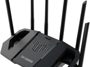 ASUS TUF Gaming BE6500 Dual Band WiFi 7 (802.11be) Extendable Gaming Router, Quad 2.5GbE ports, 3-step Port Forwarding, Smart Home Master, AiMesh support, and AiProtection Pro for Network Security - Zapcart Technology Qatar