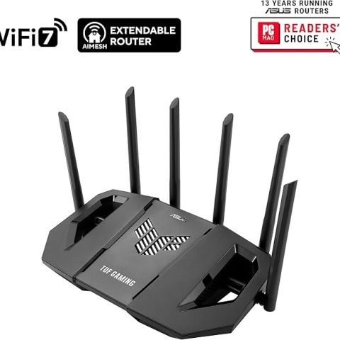 ASUS TUF Gaming BE9400 (TUF-BE9400) Tri Band WiFi 7 (802.11be) Extendable Gaming Router - Zapcart Technology Qatar