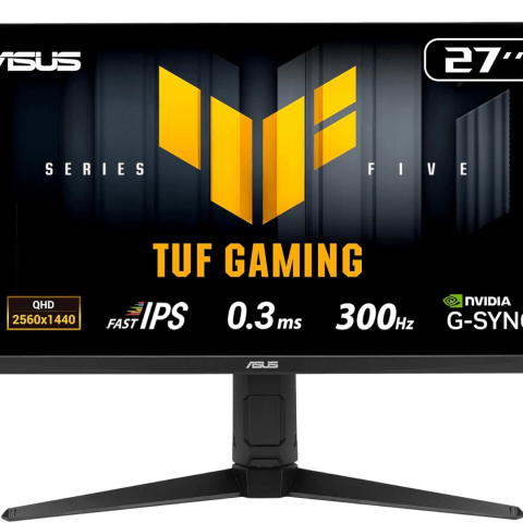 Asus TUF Gaming Series 5 - VG27AQML5A Gaming Monitor (27-inch QHD Fast-IPS panel, 300Hz, 0.3ms , G-SYNC® compatible AMD FreeSync™ Premium, ELMB SYNC, VESA DisplayHDR™ 400, 95% DCI-P3, DisplayWidget Center, Gaming AI) - Zapcart Technology Qatar