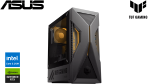 ASUS TUF Gaming T500 [T500MV-05210H283W] Mini Tower Solar Eclipse Gray (Core5 210H, 16GB D5, 512GB SSD, RTX3050, 330W, Air Cooler, 3Y OSS, Gaming KB+Mouse) - Zapcart Technology Qatar