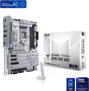 ASUS TUF Gaming Z890-PRO WiFi LGA 1851 ATX Motherboard, Intel® Core™ Ultra Series 2 Ready, Advanced AI PC-Ready, 16+1+2+1 Stages, DDR5, PCIe® 5.0, Thunderbolt 4 Type-C, 4X M.2, Wi-Fi 7, 2.5Gb - Zapcart Technology Qatar
