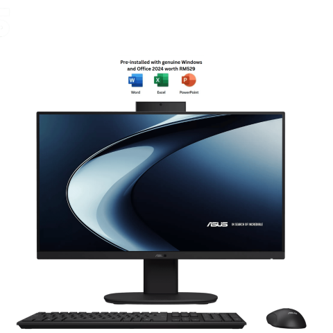 Asus V400 AiO [V440VA-KBPC036WS] 23.8" FHD Non-Touch Black (C5 210H, 16GB D5, 512GB SSD, H&S, W11, 3Y, WL Mouse & Keyboard) - Zapcart Technology Qatar