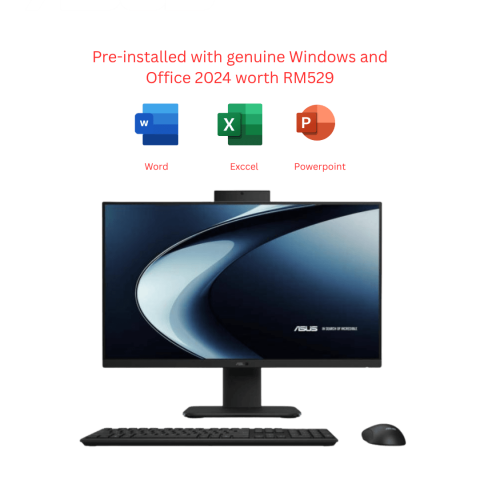 Asus V400 AiO [V470VA-TBPF052WS] 27" FHD Touch Black (C7 240H, 16GB D5, 1TB SSD, H&S, W11, 3Y, WL Mouse & Keyboard) - Zapcart Technology Qatar