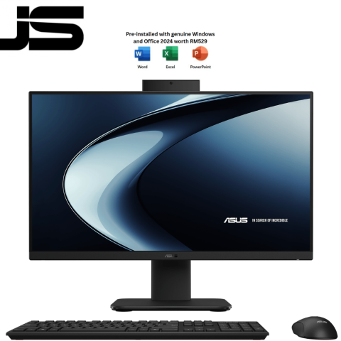 Asus V440VA-KWPC025WS 24" FHD All In One Desktop PC Black (i5-13420H, 8GB D5, 512GB SSD, Intel, H&S, W11) - Zapcart Technology Qatar
