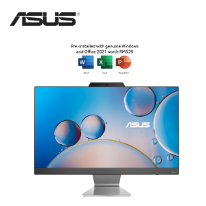Asus Vivo AIO A3402WV-AKBPC098WS 23.8" FHD All-In-One Desktop PC Black (i3-1315U, 8GB, 512GB SSD, Intel, W11, HS+M365) - Zapcart Technology Qatar