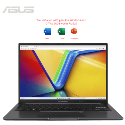 ASUS VivoBook 14 [A1405V-ALY609WS / A1405V-ALY610WS] 14'' WUXGA Laptop (i5-13420H, 16GB, 512GB SSD, Intel, W11, HS+M365) - Zapcart Technology Qatar