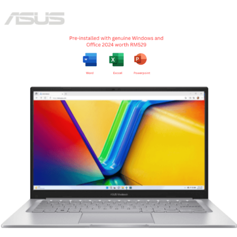 Asus VivoBook 14 [A1405V-ALY909WS/A1405V-ALY910WS] 14'' WUXGA Laptop (i7-13620H, 16GB, 512GB SSD, Intel, W11, HS+M365) - Zapcart Technology Qatar