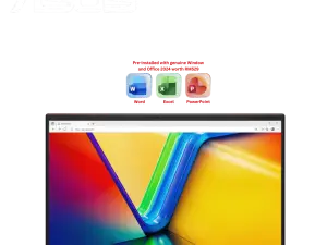 Asus Vivobook 15 [A1504V-ABQ169WSP/A1504V-ABQ170WSP] 15.6" FHD (C5 120U, 8GB DDR5 onboard, 512GB SSD, H&S, W11) - Zapcart Technology Qatar