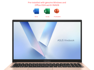 ASUS Vivobook 15 [A1504V-ABQ268WS/A1504V-ABQ269WS/A1504V-ABQ270WS] 15.6" FHD (CORE 5 120U, 16GB D5, 512GB SSD, H&S, W11) - Zapcart Technology Qatar