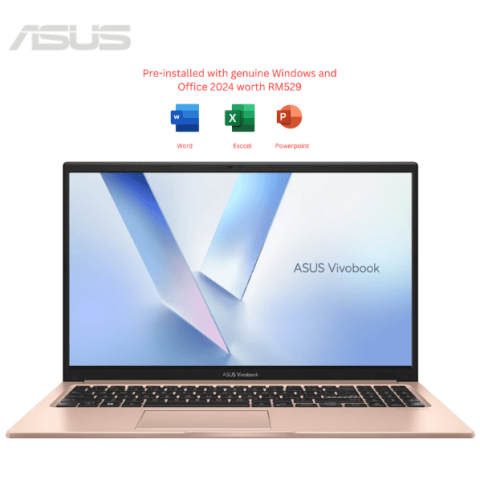 ASUS Vivobook 15 [A1504V-ABQ268WS/A1504V-ABQ269WS/A1504V-ABQ270WS] 15.6" FHD (CORE 5 120U, 16GB D5, 512GB SSD, H&S, W11) - Zapcart Technology Qatar
