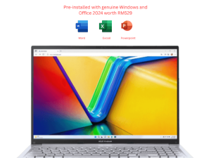 Asus Vivobook 16 [A1605V-APMB035WMS/A1605V-APMB036WMS] 16'' WUXGA Laptop (Core 5 120U, 16GB, 512GB SSD, Intel, W11, HS+M365) - Zapcart Technology Qatar