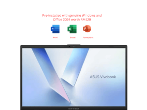 ASUS Vivobook 16 [M1605N-AQMB150WS/M1605N-AQMB151WS] (R5-150, 16GB D5, 512GB SSD, 16" FHD, H&S, WIN11) - Zapcart Technology Qatar