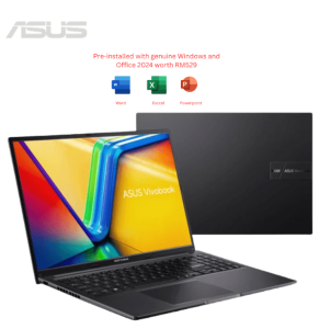 Asus Vivobook 16 (M1605Y-AMB810WMS/M1605Y-AMB811WMS) 16'' WUXGA Laptop ( Ryzen 5 7430U, 16GB, 512GB SSD, W11, HS+M365 ) - Zapcart Technology Qatar