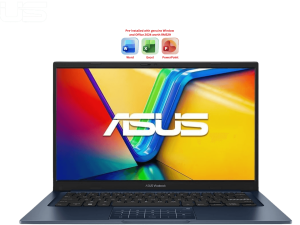 Asus Vivobook A1404V-AEB121WS 14" FHD Quiet Blue (C7 150U, 16GB D5, 512GB SSD, Intel, H&S, W11) - Zapcart Technology Qatar